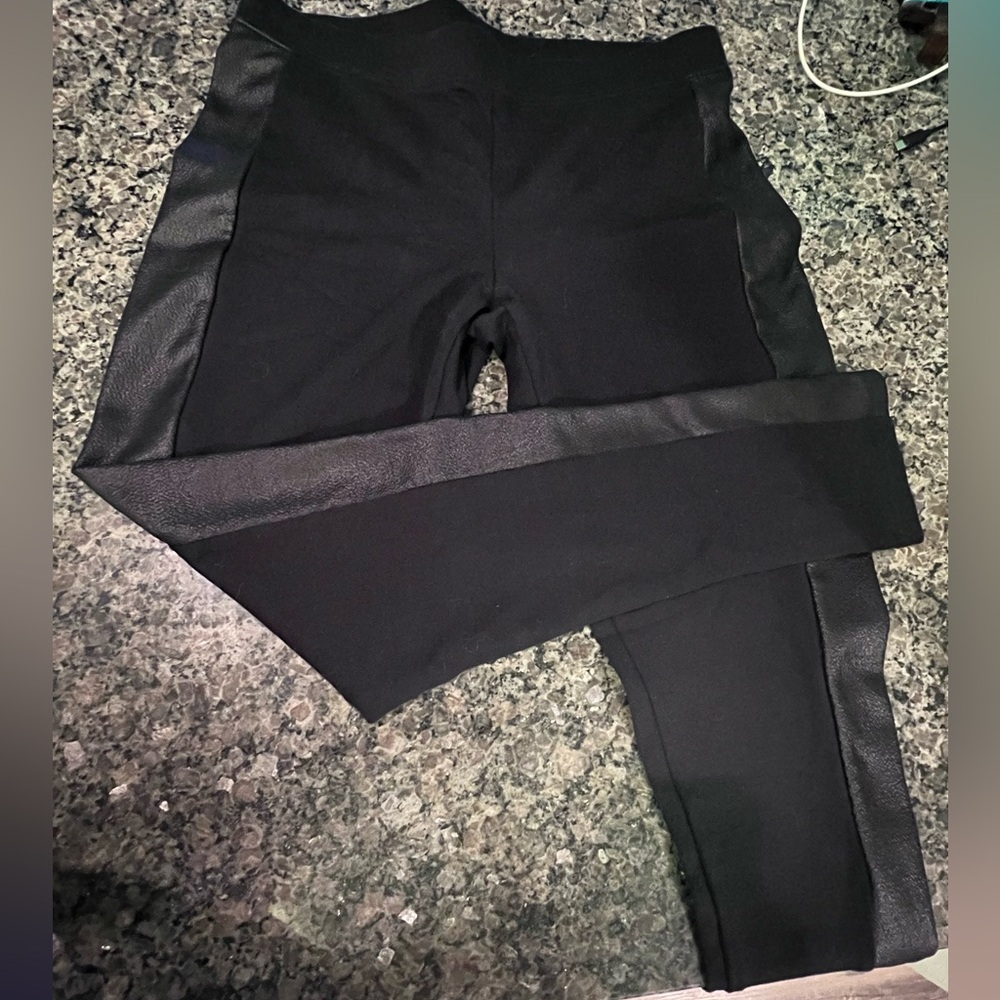 Faux leather leggings
